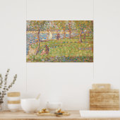 Studie, La Grande Jatte - Georges Seurat Fine Art Poster (Keuken)