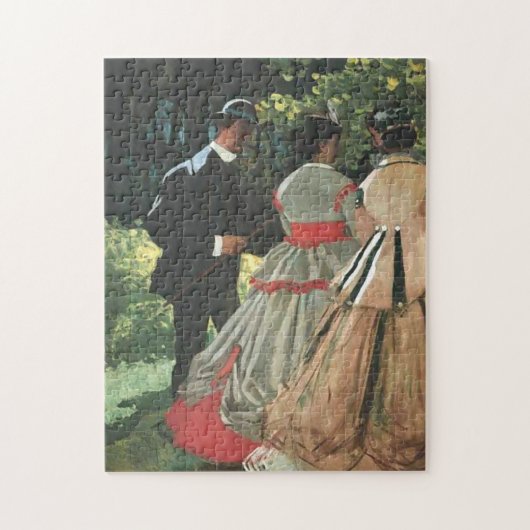 Studie Le dé jeuner sur l'herbe Monet Fine Art Legpuzzel (Verticaal)