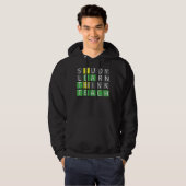 Studie Leer denk na Hoodie (Voorkant volledig)