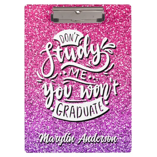 STUDIE ME NIET DAT JE DE DOUANE NIET AFSTUDEREN KLEMBORD (Voorkant)