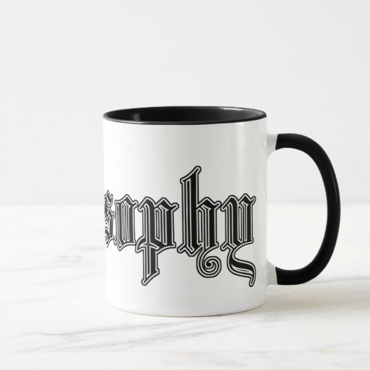 studie mok " filosofie " van de universiteit (Rechts)