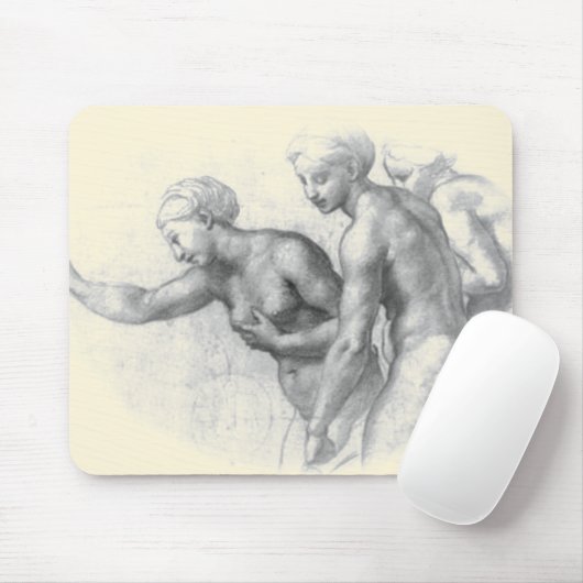 Studie naar de 3 Graces - Raphael mousepad Muismat (Met muis)