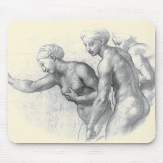 Studie naar de 3 Graces - Raphael mousepad Muismat (Voorkant)