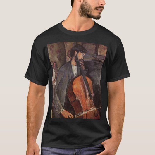 Studie naar de Cellist Amedeo Modigliani T-shirt (Voorkant)