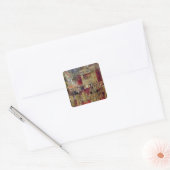 Studie naar de corruptie van de heer Nicholas II Vierkante Sticker (Envelop)