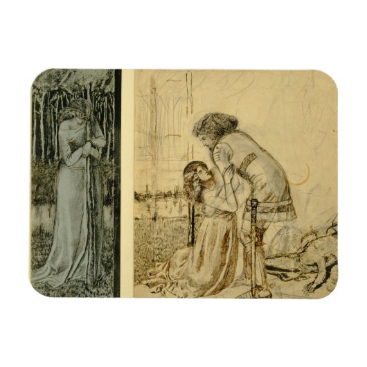 Studie naar de geverfde panelen op de St. George C Magneet (Horizontaal)