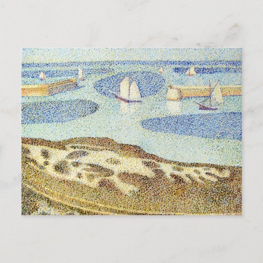 Studie naar de ingang van Seurat naar de buitenhav Briefkaart (Voorkant)