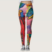 Studie naar de verbetering V door Wassily Kandinsk Leggings (Voorkant)
