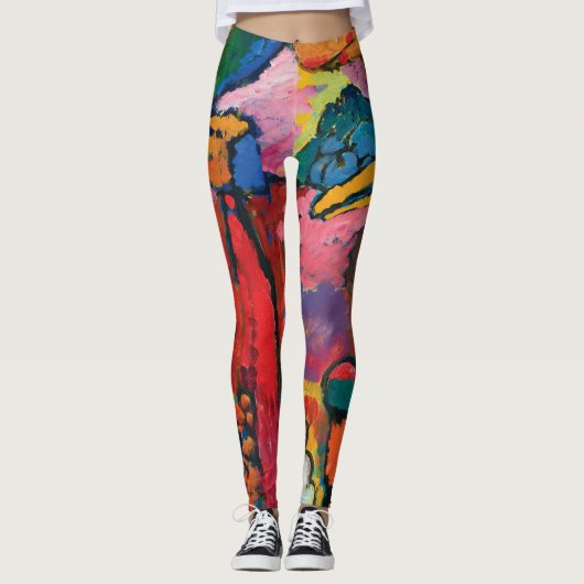Studie naar de verbetering V door Wassily Kandinsk Leggings (Voorkant)