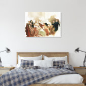 Studie naar een avond in Baron von Spaun Canvas Afdruk (Insitu (Slaapkamer))
