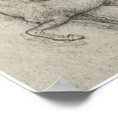 Studie naar een paard, Leonardo Da Vinci Poster (Hoek)