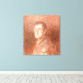 Studie naar een ruiterportret canvas afdruk (Insitu (Houten vloer))