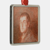 Studie naar een ruiterportret metalen ornament (Rechts)