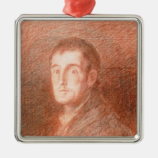 Studie naar een ruiterportret metalen ornament (Voorkant)