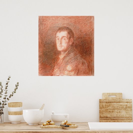 Studie naar een ruiterportret poster (Keuken)