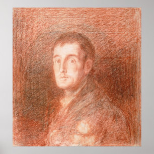 Studie naar een ruiterportret poster