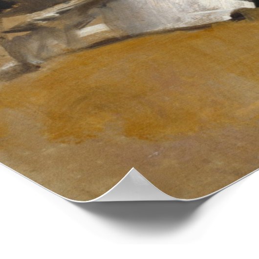 Studie naar gezaagde figuren, scherp poster (Hoek)