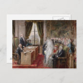 Studie naar het burgerlijk huwelijk briefkaart (Voorkant / Achterkant)