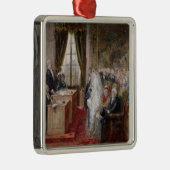 Studie naar het burgerlijk huwelijk metalen ornament (Rechts)