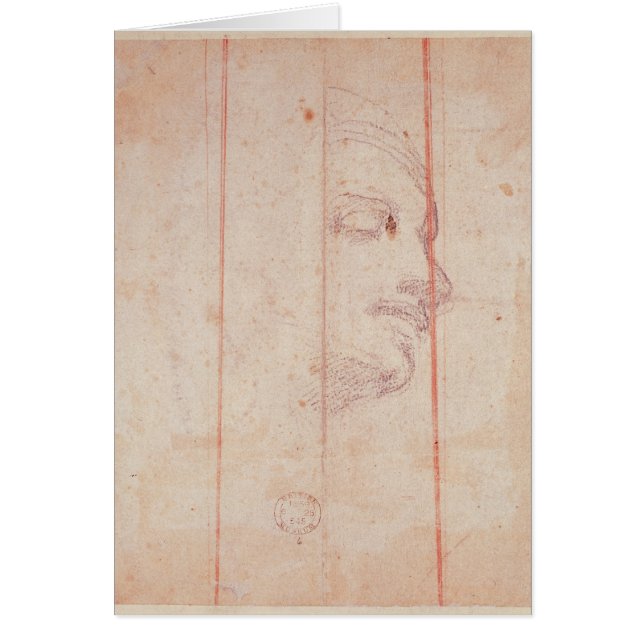 Studie naar het hoofd van de Libische Sibyl (Voorkant)