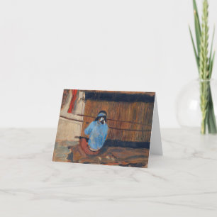 Studie naar Hopi Weaver van Maynard Dixon Bedankkaart