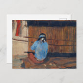 Studie naar Hopi Weaver van Maynard Dixon Briefkaart (Voorkant / Achterkant)