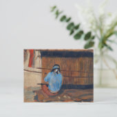 Studie naar Hopi Weaver van Maynard Dixon Feestdagenkaart (Staand voorkant)