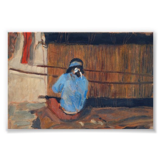 Studie naar Hopi Weaver van Maynard Dixon Foto Afdruk (Voorkant)