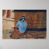 Studie naar Hopi Weaver van Maynard Dixon Poster (Voorkant)