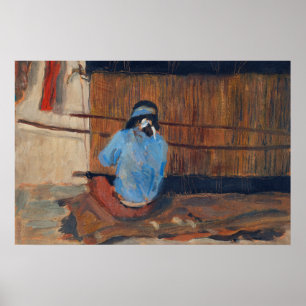 Studie naar Hopi Weaver van Maynard Dixon Poster