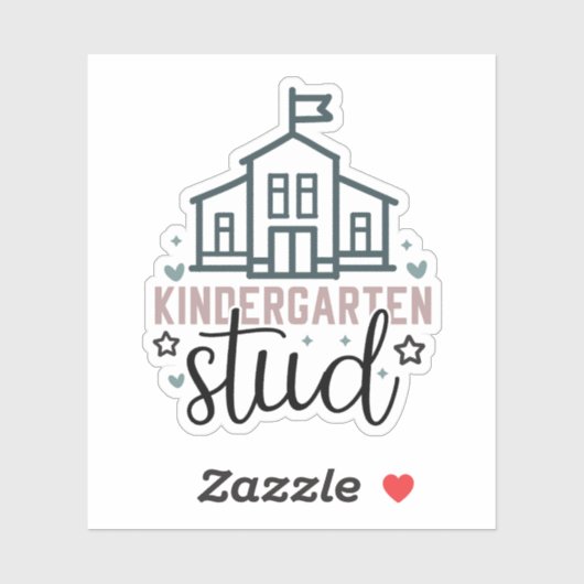 Studie naar Kindergaten Sticker (Vel)
