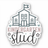 Studie naar Kindergaten Sticker (Voorkant)