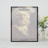 Studie naar King Lear - Joshua Reynolds Gepersonaliseerd Briefhoofd (Staand voorkant)