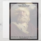 Studie naar King Lear - Joshua Reynolds Gepersonaliseerd Briefhoofd (Voorkant / Achterkant)