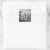 Studie naar "Le 14 Juillet 1880", 1880-84 Vierkante Sticker (Tas)