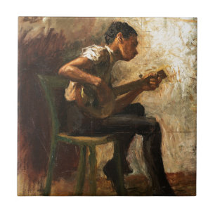 Studie naar Negro Boy Dancing Tegeltje