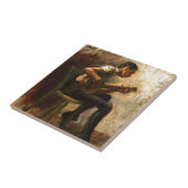 Studie naar Negro Boy Dancing Tegeltje (Zijkant)