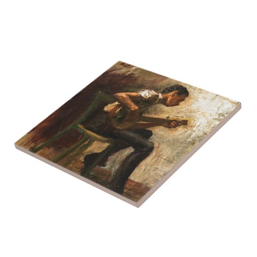 Studie naar Negro Boy Dancing Tegeltje (Zijkant)