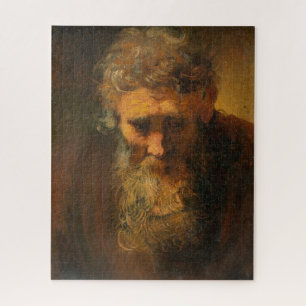 Studie naar oud en oud Man door Rembrandt van Rijn Legpuzzel