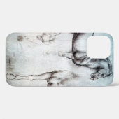Studie naar paarden, Leonardo da Vinci Case-Mate iPhone Case (Achterkant (horizontaal))