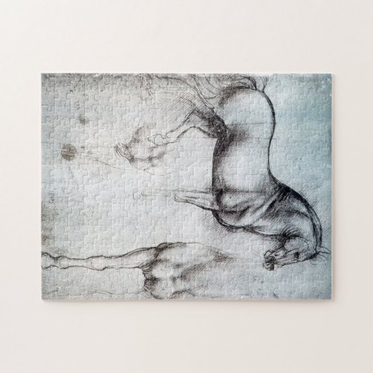 Studie naar paarden, Leonardo da Vinci Legpuzzel (Horizontaal)