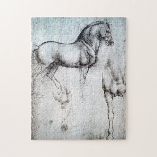Studie naar paarden, Leonardo da Vinci Legpuzzel (Verticaal)