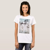 Studie naar paarden, Leonardo da Vinci T-shirt (Voorkant volledig)