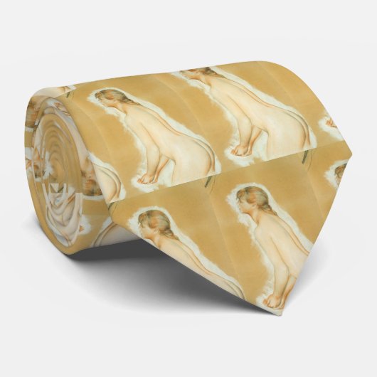 Studie naar "The Large Bathers" door Pierre Renoir Stropdas (Opgerold)