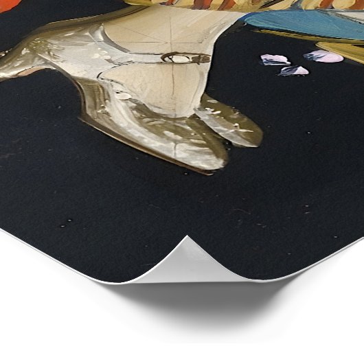 Studie naar vlinderparen - Art Déco Poster (Hoek)