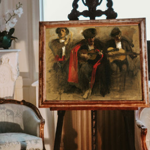 Studie naar zittende muzikanten, Sargent Poster