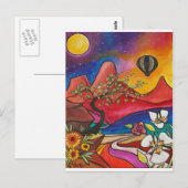 Studie over Zion Post Card door Studio Burke© Briefkaart (Voorkant / Achterkant)