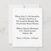 Studie Partij of Voordeel Pi Sociale Uitnodigingen (Achterkant)