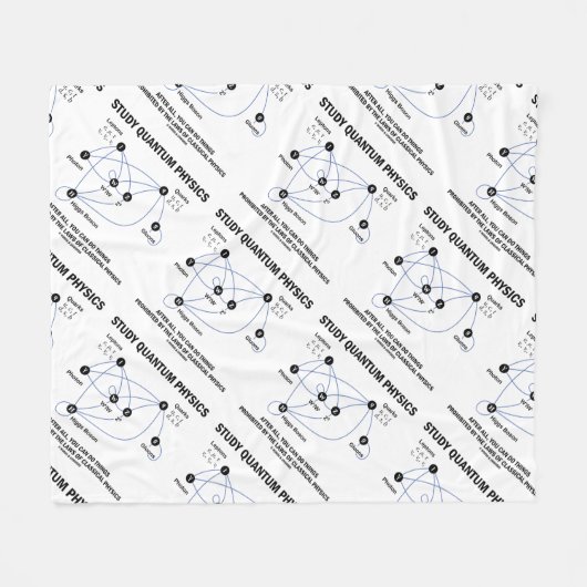 Studie Quantum Physics Higgs Field Standard Model Fleece Deken (Voorkant (Horizontaal))