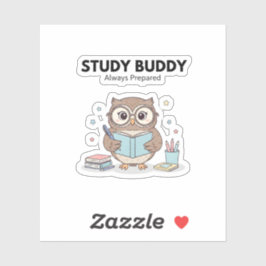 Studie-uil-sticker – Schattige studiemaatje altijd Sticker